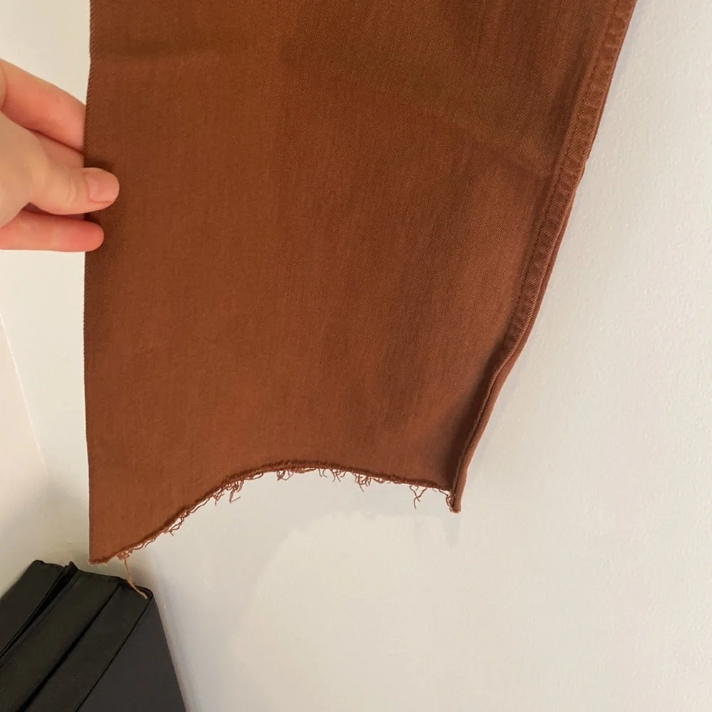 Primark BNWOT brown denim pants size 10 - Picture 4 of 6